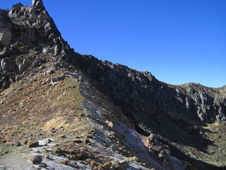 焼岳山頂付近より