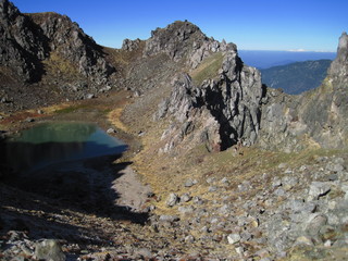 焼岳山頂付近より