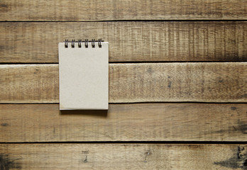 notepaper on wood, stationery office equipment  on wooden backgr