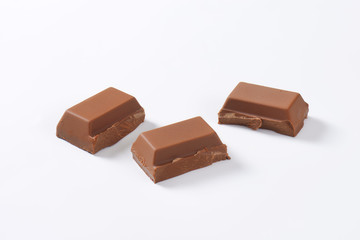 pieces of chocolate