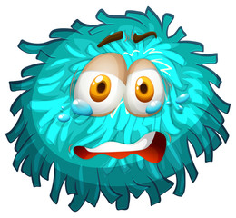 Pom-pom with crying face