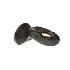 black beans isolated on white background