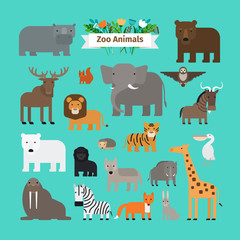 Zoo Animals Icons