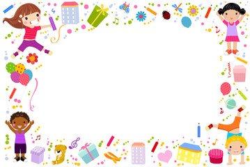 Cute children background