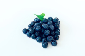 blueberry heap isolated on a white background