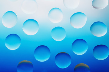 Water droplets  blue background