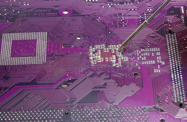 system board soldering small soldering iron