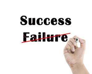 write the word success and failure