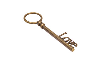 Key for love isolated on white