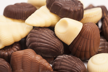 Delicious dark and milk chocolate