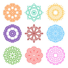 Floral circle elements