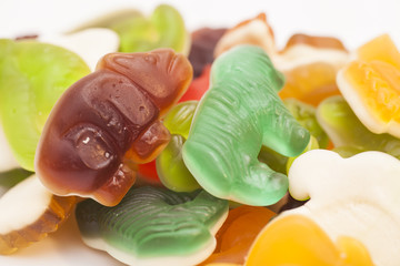 Sweet Assortment of Colorful Jelly candies
