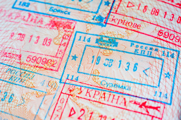 Departure stamp