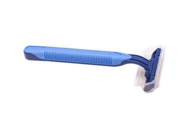 Safety razor isolated on white