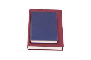 Fototapeta premium Blank hardcover books isolated on white background