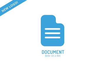 Abstract document template logo icon. Back to school. Education