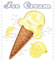 Lemon ice cream