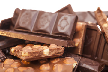 Chocolate bars background