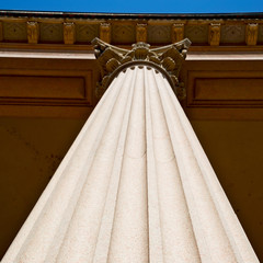 abstract old column in the  country  of europe italy and marble