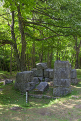 世界遺産　橋野高炉跡　二番高炉（岩手県釜石市）