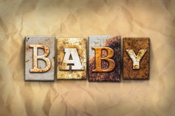 Baby Concept Rusted Metal Type