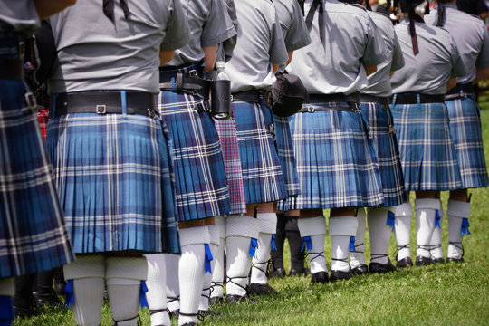 Scottish bagpipe band