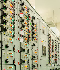 electrical energy substation in a power plant.