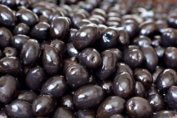 Marinated black olives