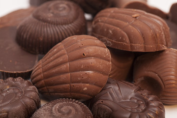 gourmet chocolate bonbons background