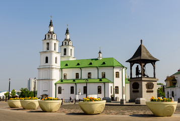 The Cathedral Of Holy Spirit - the main Orthodox Church of Belarus and symbol of Minsk, Belarus.