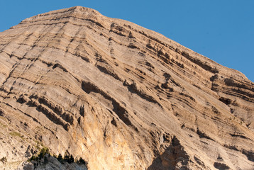 Rock formations near Basa De La Mora near Plan, Pyrenees