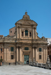 Fototapeta na wymiar Chiesa Badia in Ragusa. Sicily, Italy.