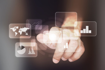 mano, dito, tecnologia, touch, toccare, futurista