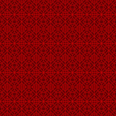 Seamless Chinese window tracery geometry round diamond pattern background.
