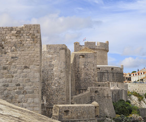 Naklejka premium Walls of Dubrovnik, Croatia