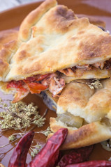 Traditional italian tiella