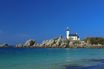 Leuchtturm Pontusval, Bretagne, Frankreich