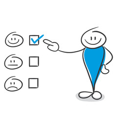 Stick Figure Series Blue