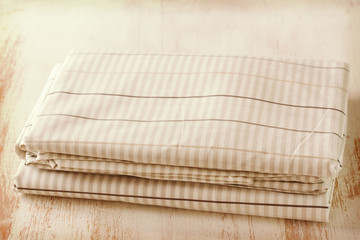 textile on wooden background