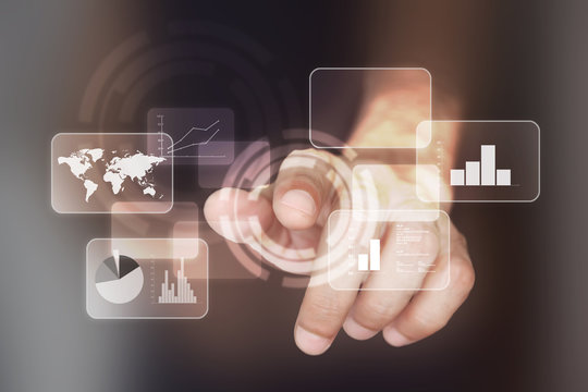 mano, dito, tecnologia, touch, toccare, futurista