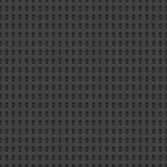 Technology vector geometric perforated material seamless dark grey background for applications (app), web user interfaces (ui), internet sites, business. Abstract technology minimalism wallpaper
