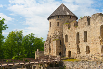 Fototapeta na wymiar Castle in Cesis