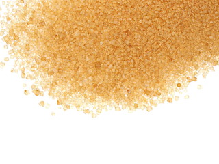 brown sugar isolated on white background