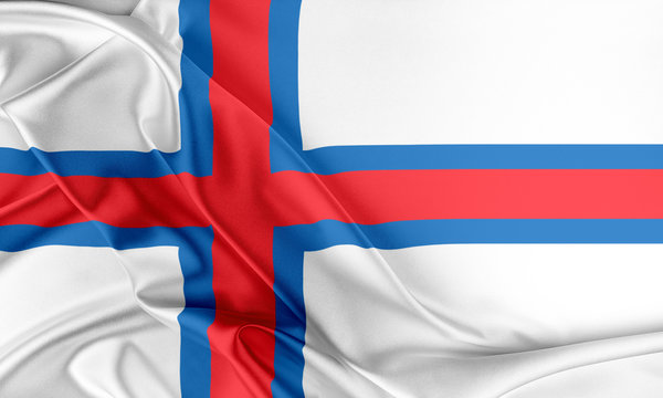 Faroe Islands Flag. 