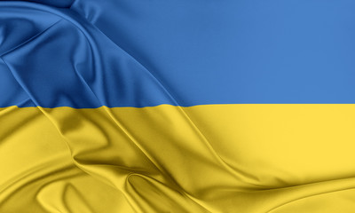 Ukraine Flag. 