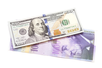  Swiss Franc and American dollars