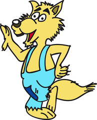 Happy wolf