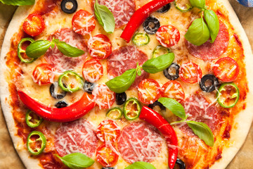 Delicious home made pizza