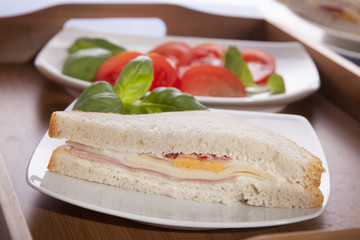 Ham and cheese sandwich 
