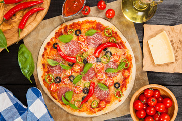 Delicious home made pizza